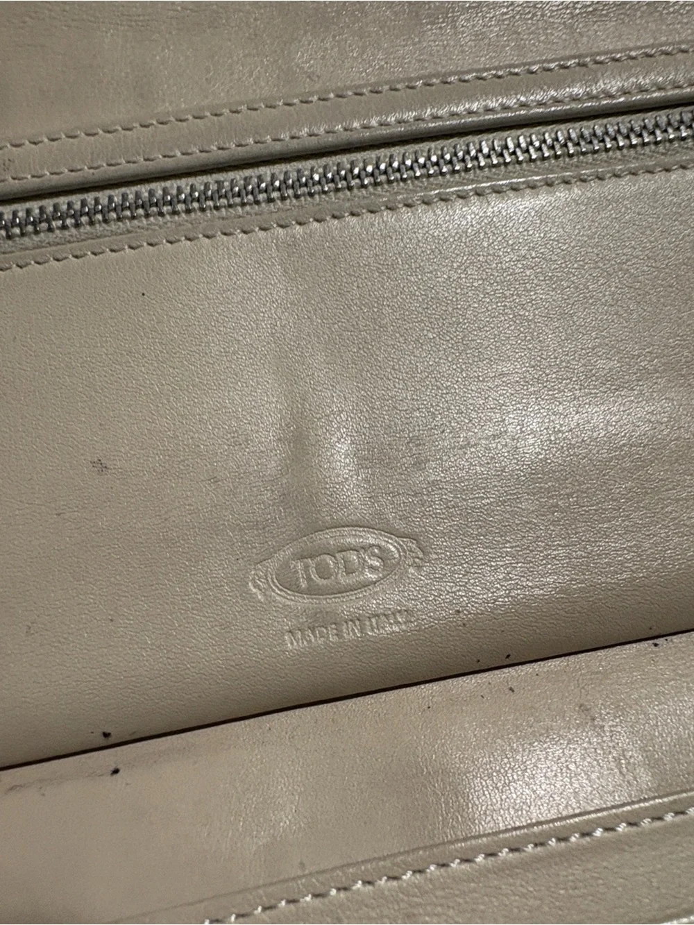 Tod’s Croc-Embossed Beige Women’s Wallet
